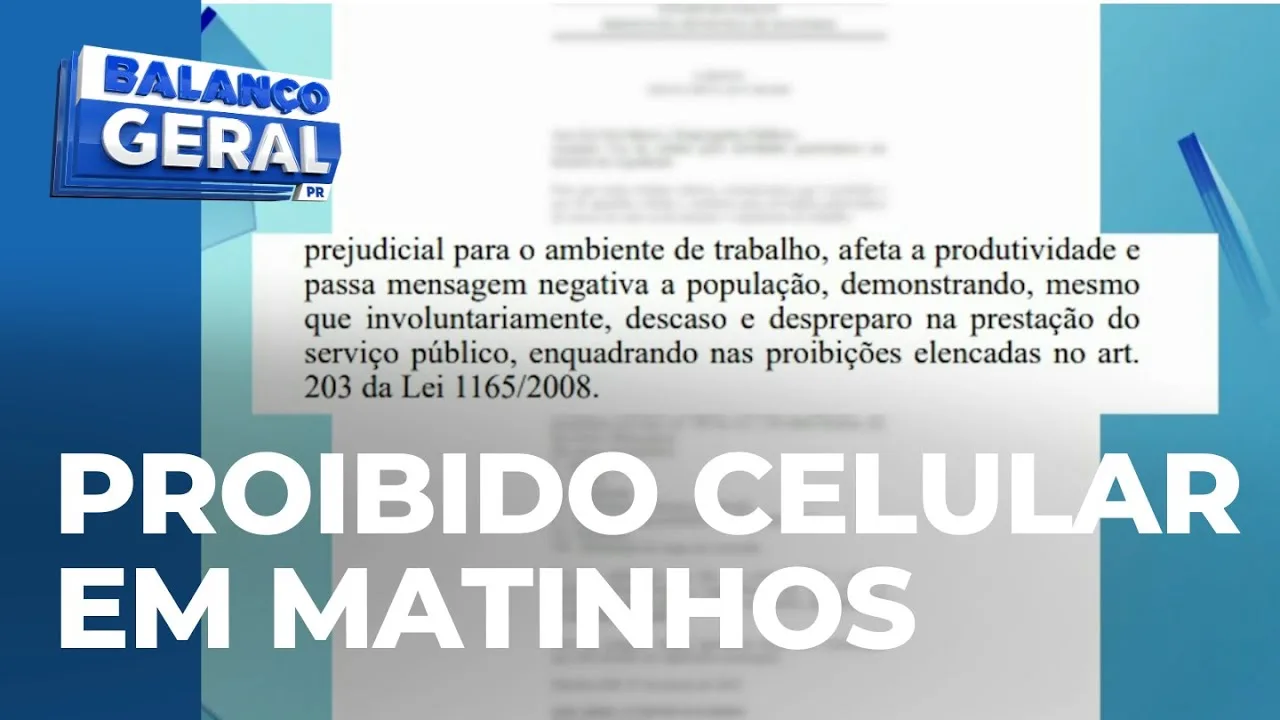 Servidores de Matinhos são proibidos de usar celular para atividades particulares