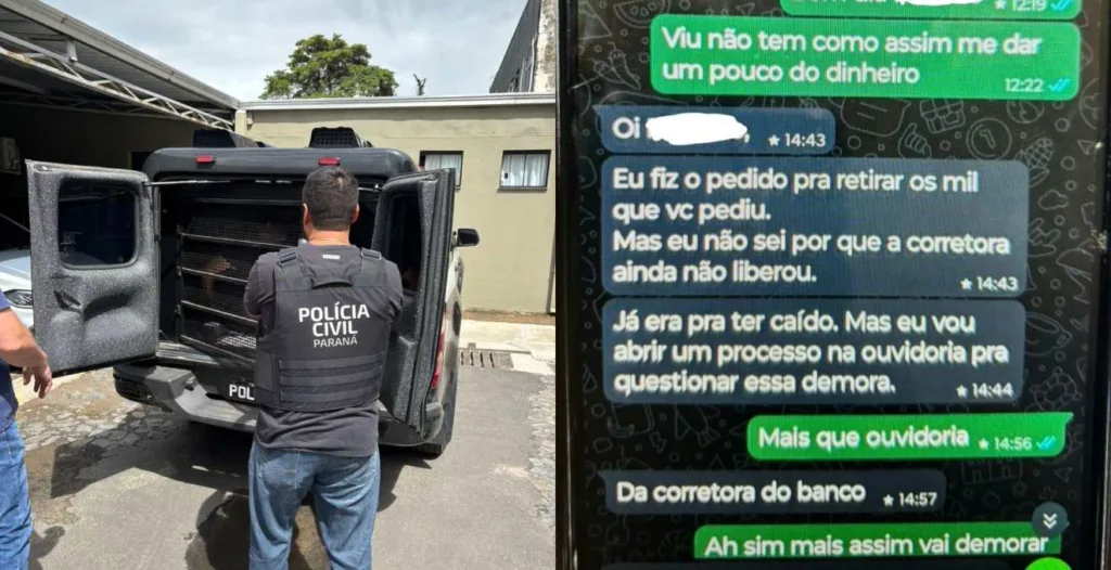 Mensagens mostram abordagem do ex-funcionário da prefeitura de Ponta Grossa com as vítimas