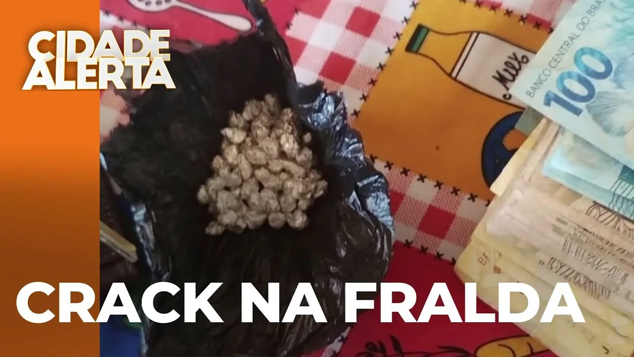 Crack é encontrado na fralda de bebê; "se tivesse medo de cadeia, não traficava" diz mãe da criança