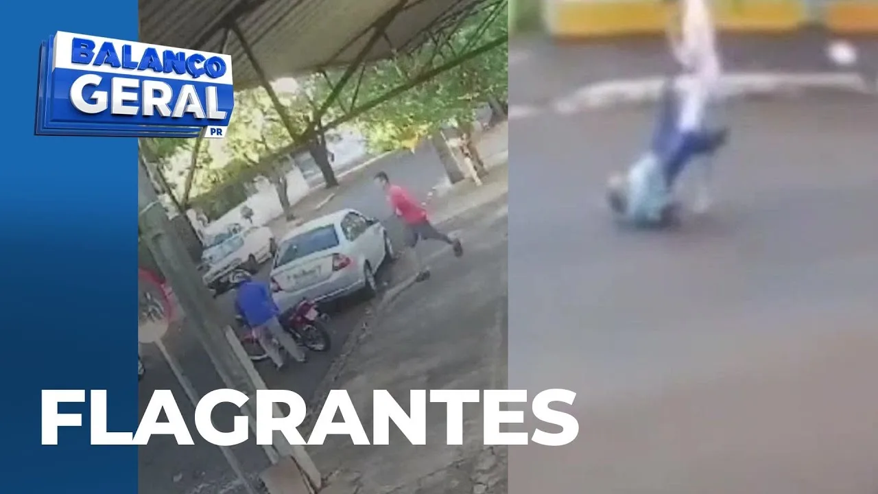 Flagrantes: morador é agredido ao sair para o trabalho; ainda, idoso é surpreendido por bandido