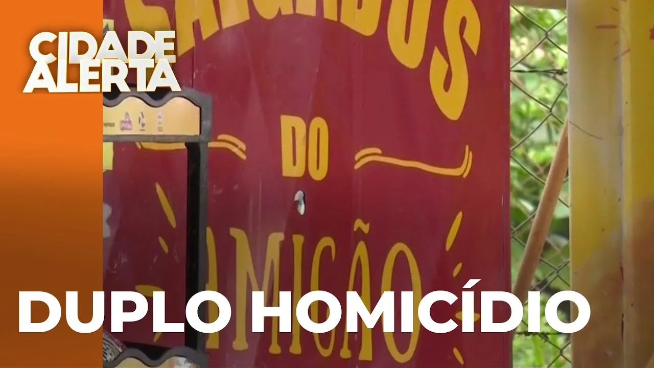 Duplo homicídio: Homens morrem abraçados em tiroteio em quiosque apontado como boca de fumo