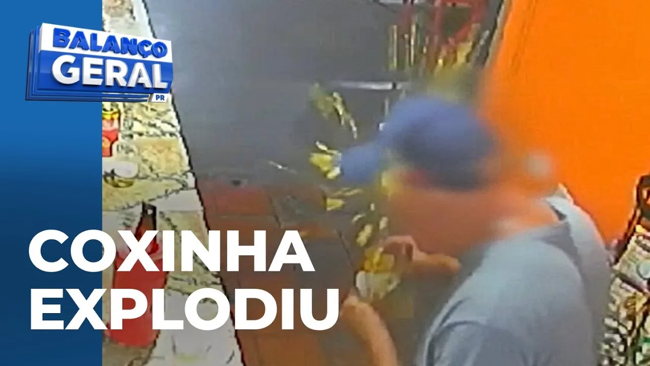 Que susto! Coxinha explode dentro de lanchonete em Curitiba e video viraliza