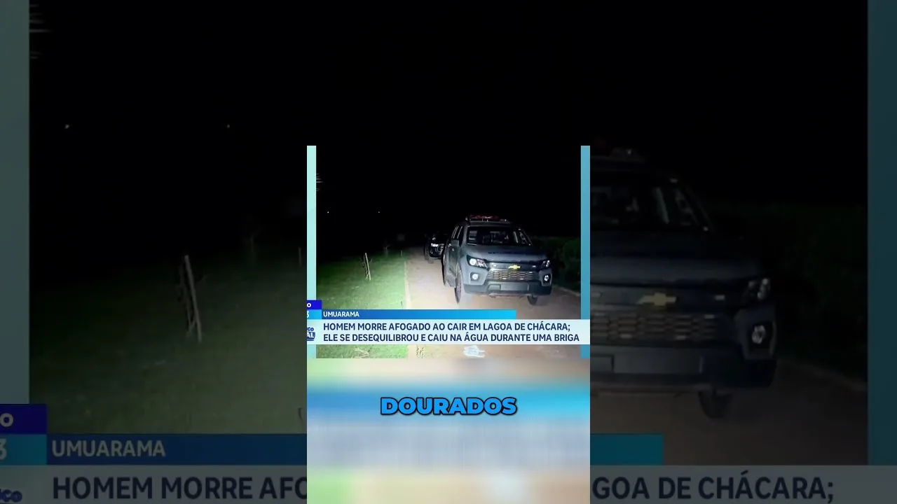 Homem morre afogado, após cair em lagoa de chácara durante uma briga