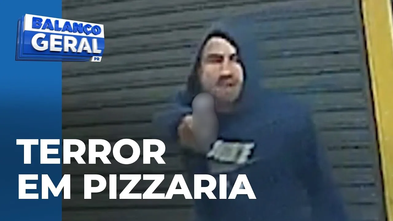 Bandidos armados invadem pizzaria em Colombo; funcionários e clientes foram rendidos