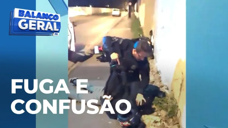 Homem com moto furtada tenta fugir da Guarda Municipal, cai e acaba preso em São José dos Pinhais