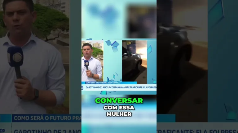 Criança de 2 anos acompanhava a mãe traficante, que foi presa pela polícia