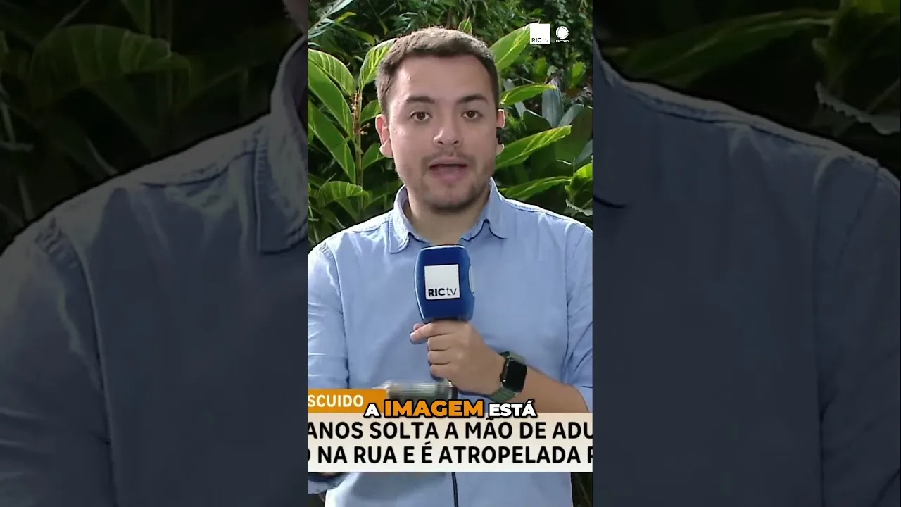 Criança de 2 anos solta a mão de adulto, sai correndo na rua e é atropelada por um carro
