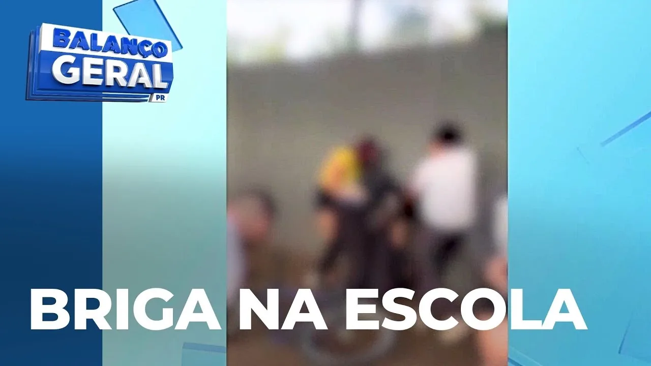 Estudantes e pais brigam em frente a colégio de Nova Esperança; imagens mostram a confusão