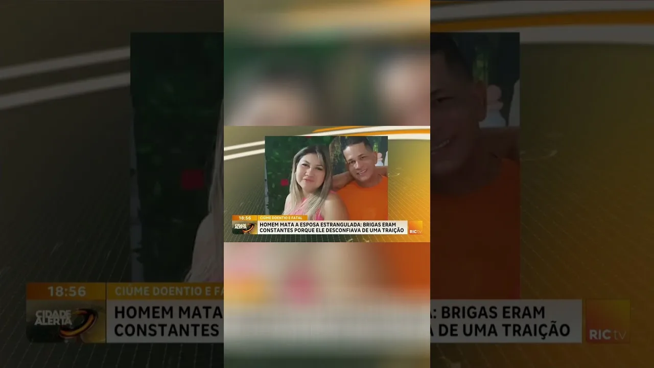 Homem mata mulher estrangulada, na frente da própria família