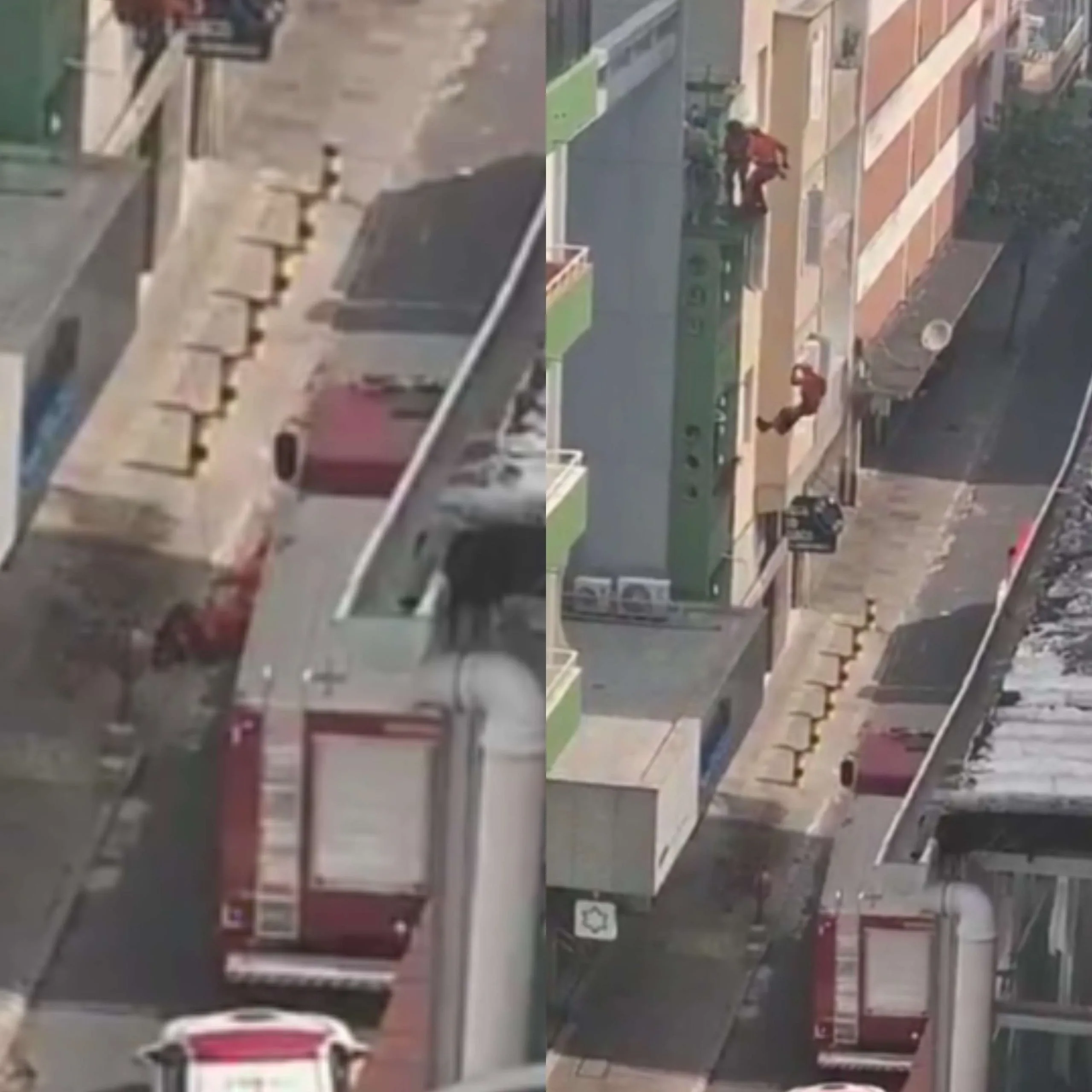 bombeiro cai prédio porto alegre