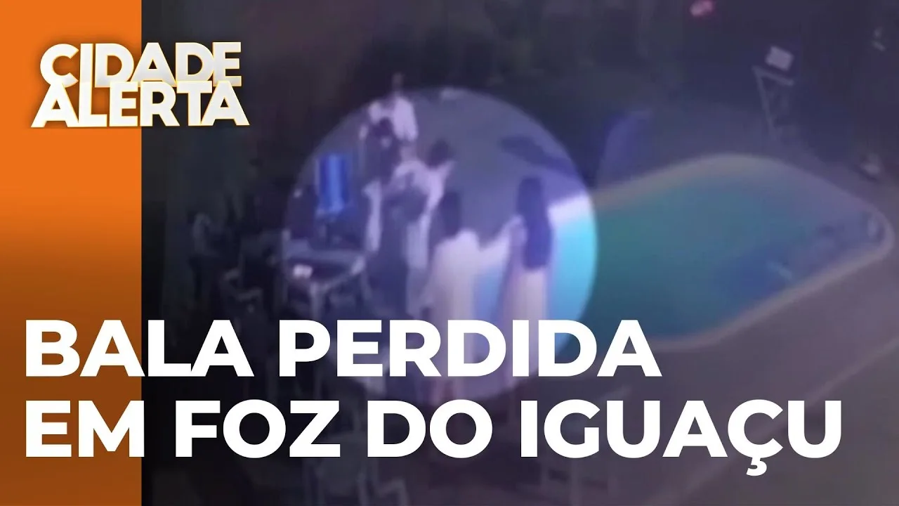 Bala perdida fere menino durante Ano Novo em Foz do Iguaçu
