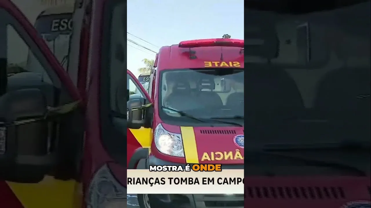 Crianças são feridas em acidente com ônibus escolar em Campo Magro