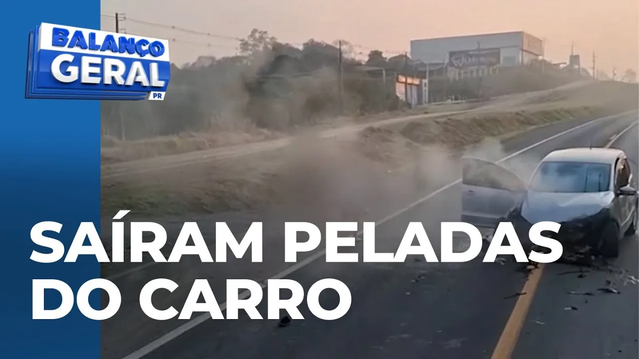 Motorista embriagado que levava duas mulheres seminuas provoca acidente e deixa dois feridos