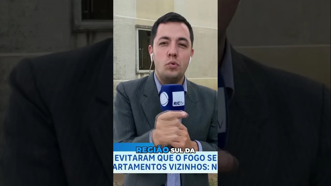 Bombeiros evitaram que o fogo se alastrasse para os apartamentos vizinhos: ninguém se feriu