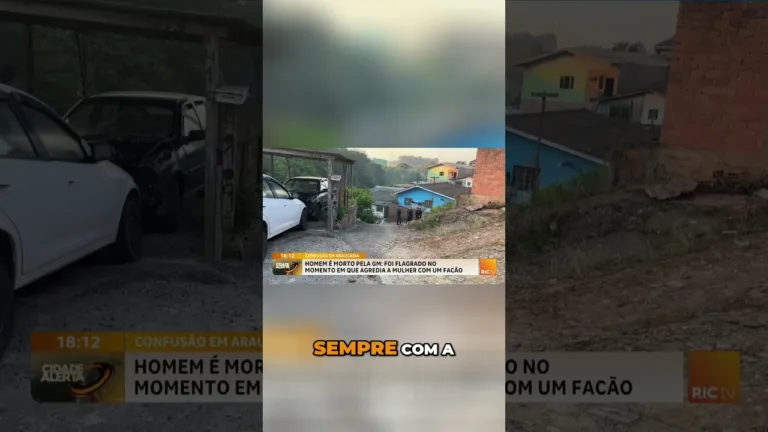 Violência Doméstica: mulher é agredida pelo marido com um facão; suspeito foi morto pela GM