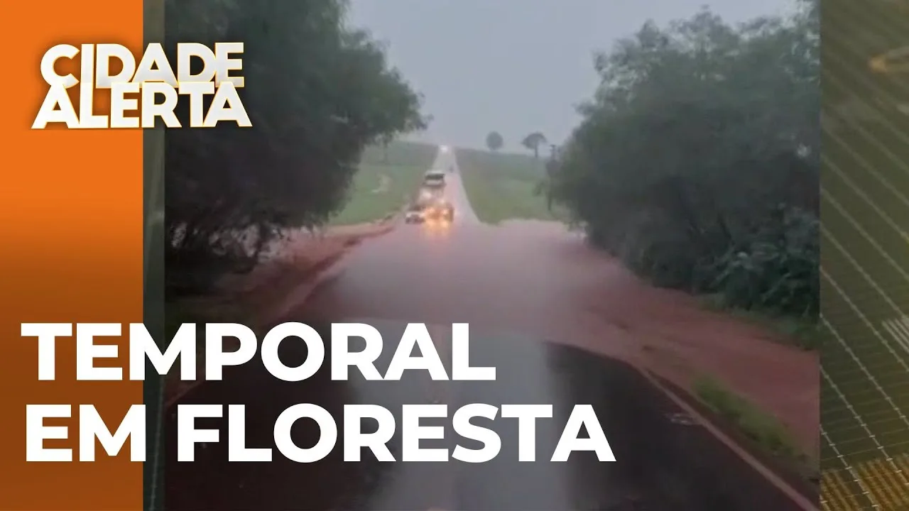 Chuva forte causa alagamentos em Floresta e afeta rodovias da região