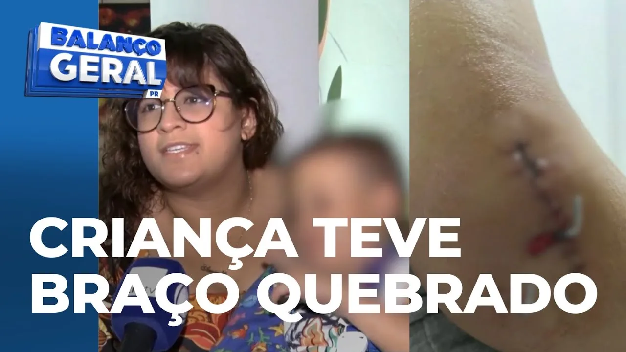 Criança de três anos tem braço quebrado dentro de CMEI e mãe denuncia servidora