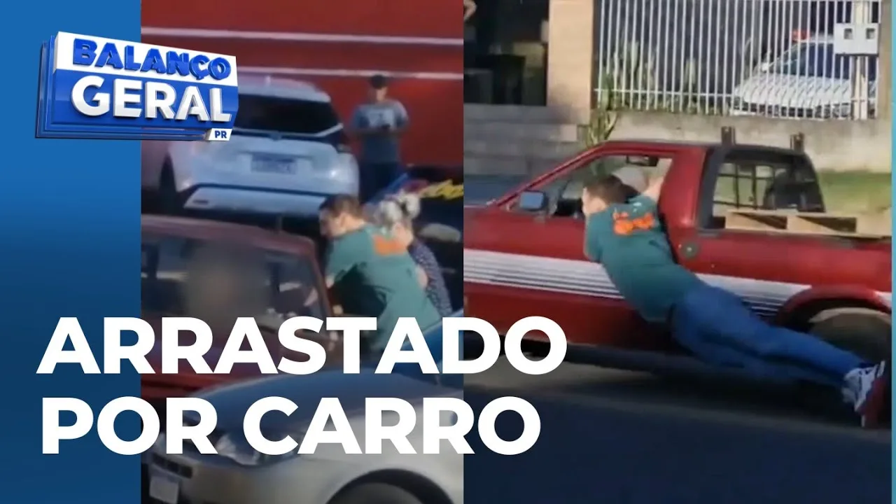 Troca de socos no meio da rua termina com homem arrastado por carro no Santa Cândida