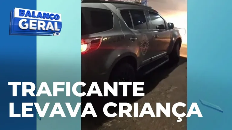 Criança de 2 anos acompanhava a mãe traficante, que foi presa pela polícia