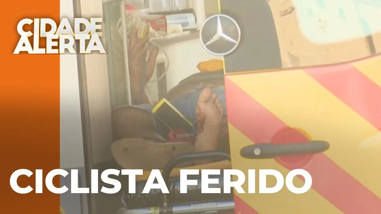 Ciclista fica ferido em batida contra carro no centro de Londrina