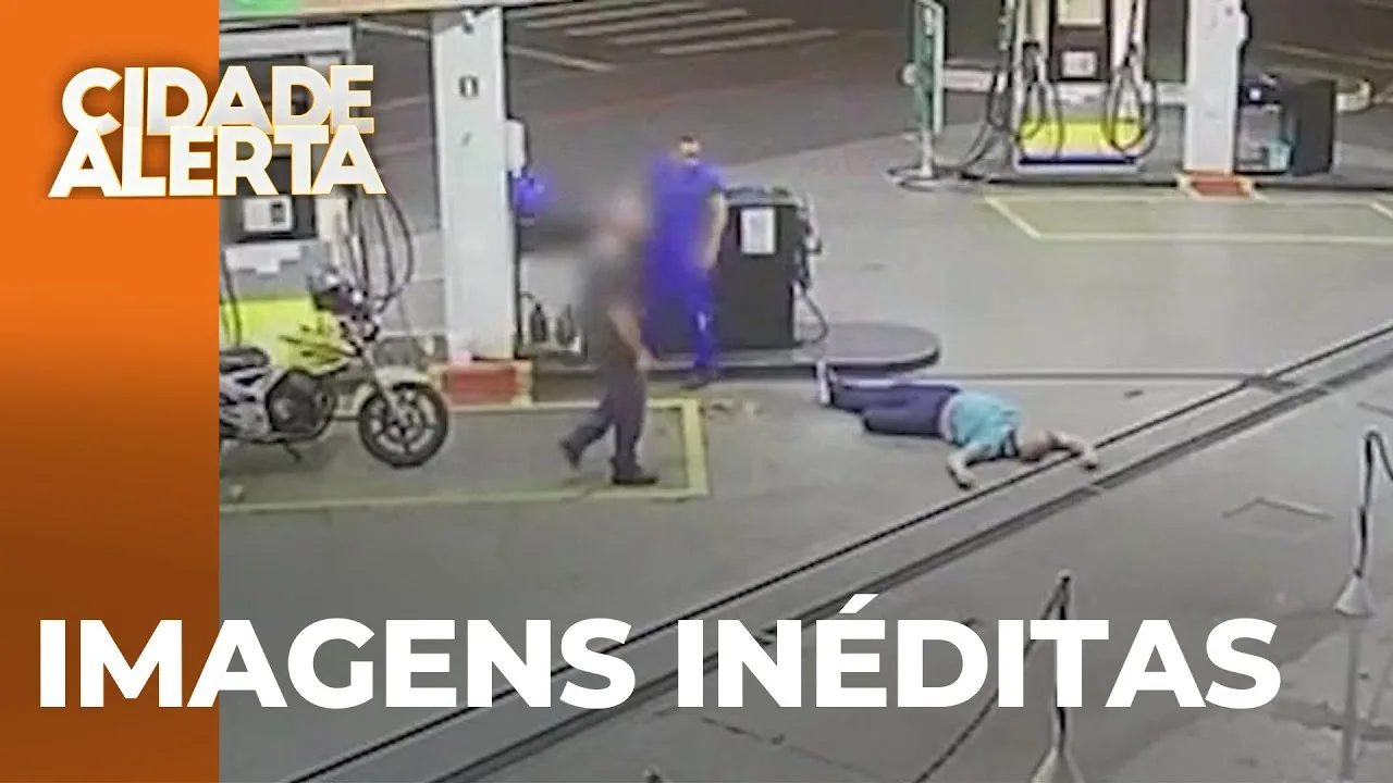 Imagens revelam princípio de confusão que terminou em morte em posto de gasolina