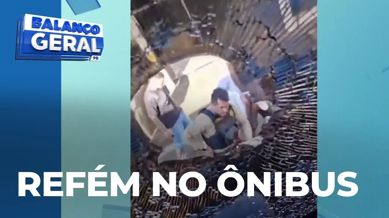 Passageiro de ônibus faz pessoa de refém, colocando uma faca no pescoço desta, na BR-376