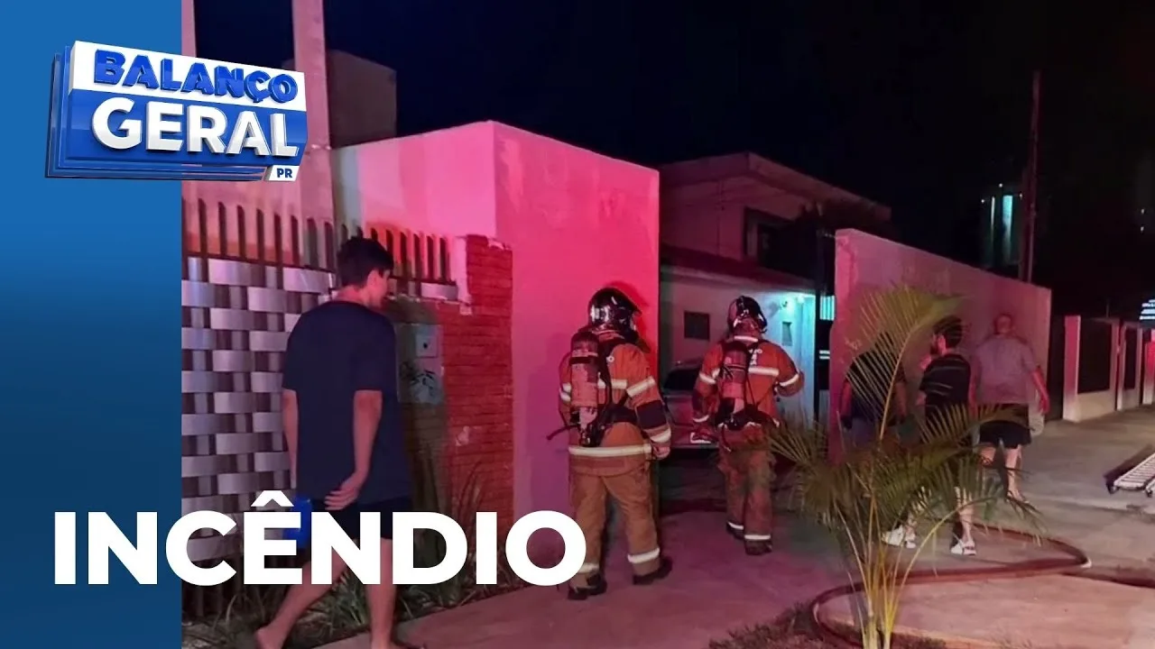 Pai e filhos são hospitalizados após incêndio em residência na Zona 2; criança têm 7 e 12 anos