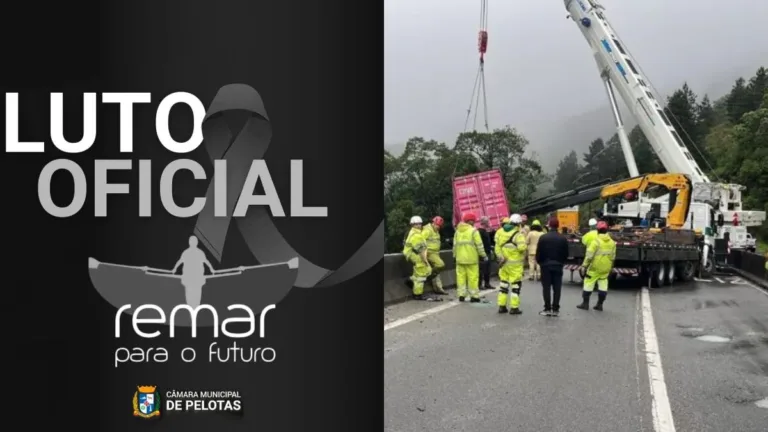 O motorista do caminhão disse que perdeu os freios