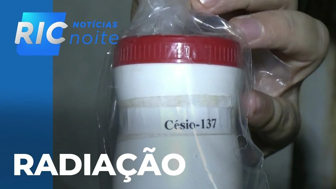 Frasco com inscrição 'césio', achado em colégio, não tem material radioativo, conforme a UEM