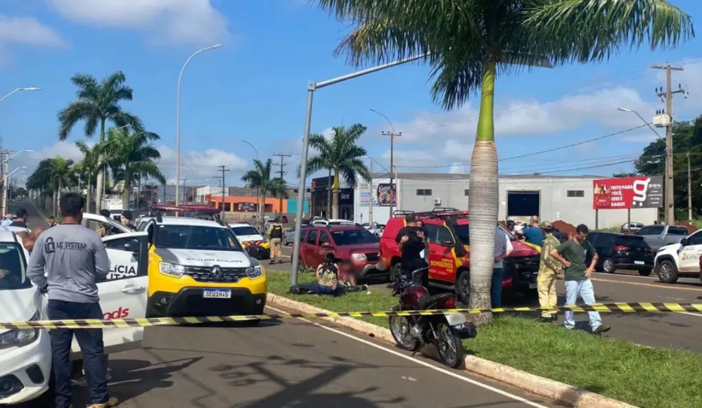 foto do acidente que matou estudante de administração.