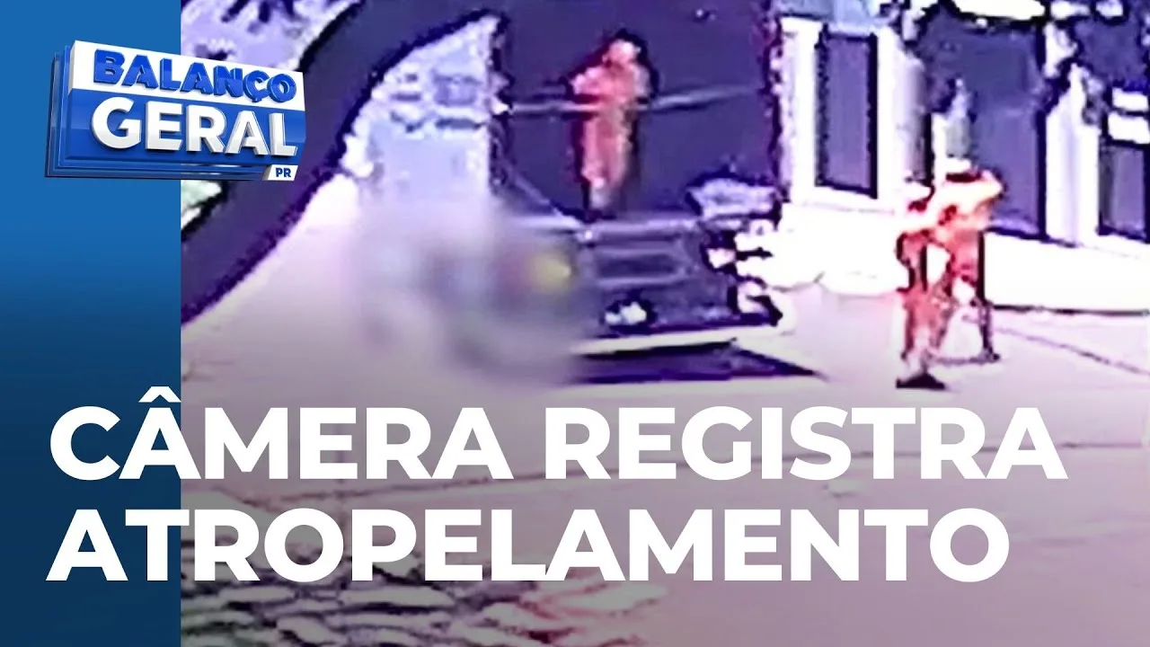 Cascavel: Câmera registra atropelamento fatal de mulher de 67 anos