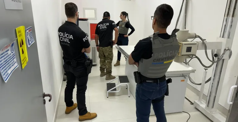 equipamento de raios X desviado de hospital de Matinhos