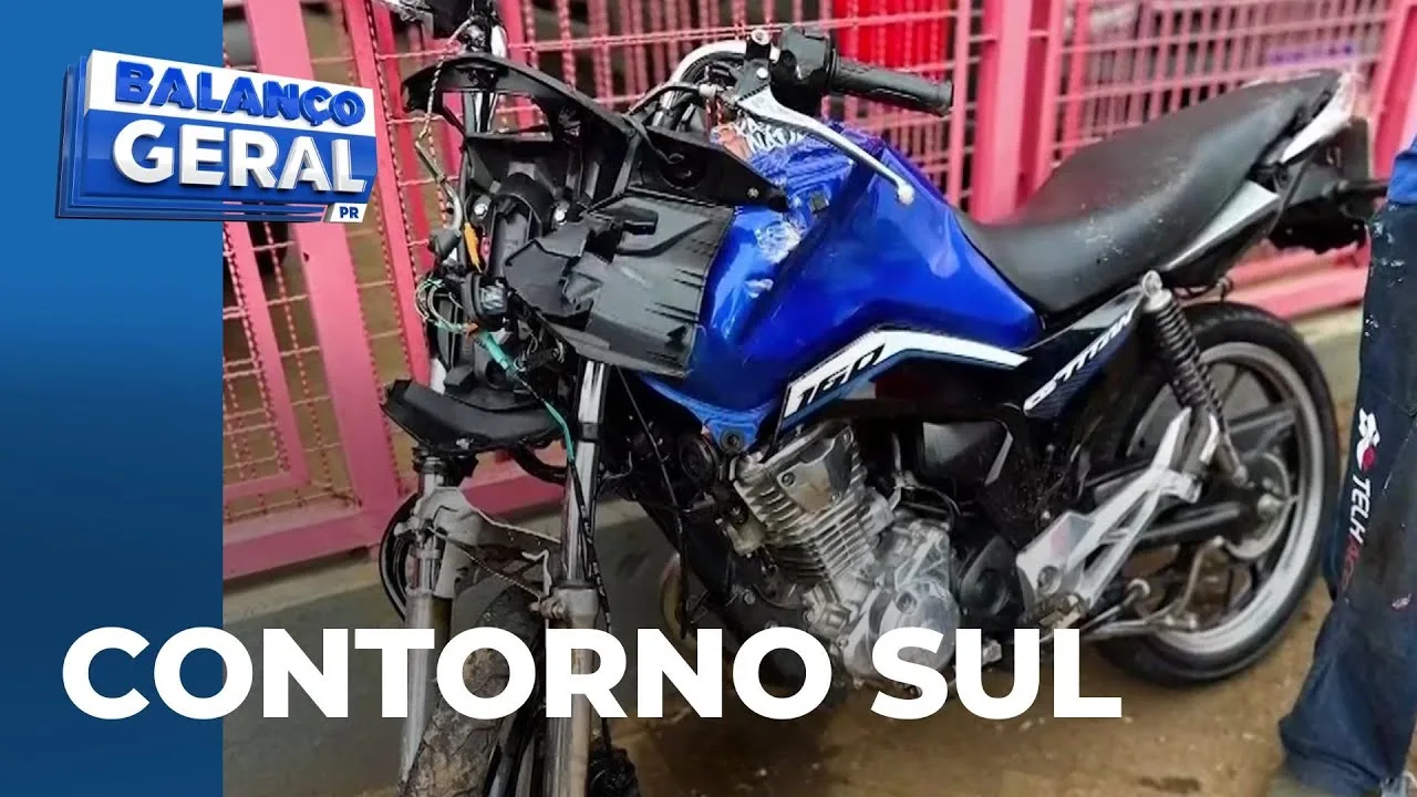 Acidente no Contorno Sul: vídeo mostra a colisão que causou a morte de motociclista