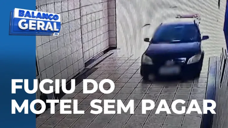 Sem dinheiro para pagar motel, homem derruba portão e foge sem pagar em Colombo