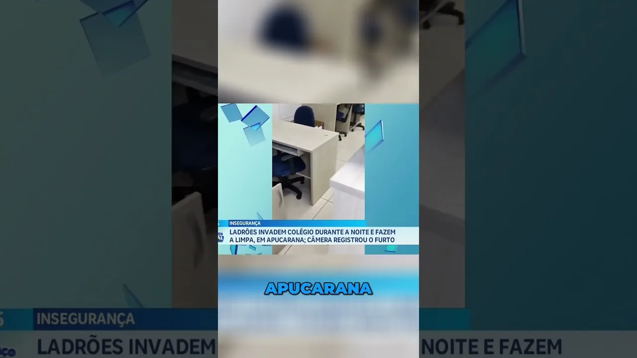Suspeitos invadem e furtam colégio estadual durante a noite, em Apucarana