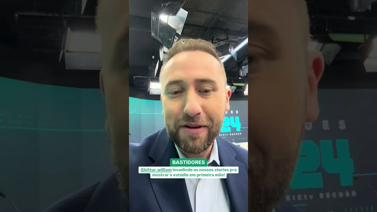 Bastidores: William Bittar, invadindo os nossos stories para mostrar o estúdio em primeira mão