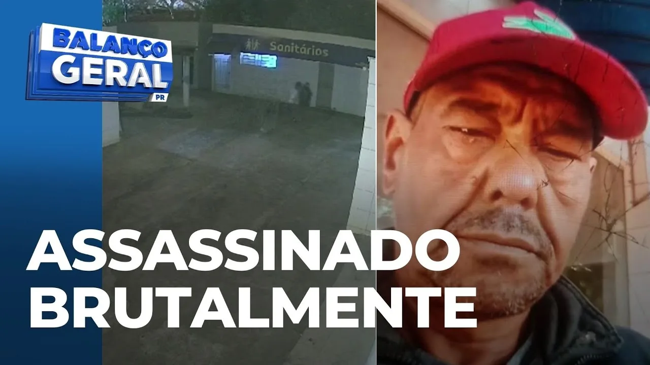 Assassinato brutal durante uma briga foi registrado por câmera de segurança em Cambé