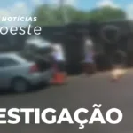 Polícia Civil trabalha para identificar pessoas que saquearam carga de carne no sudoeste