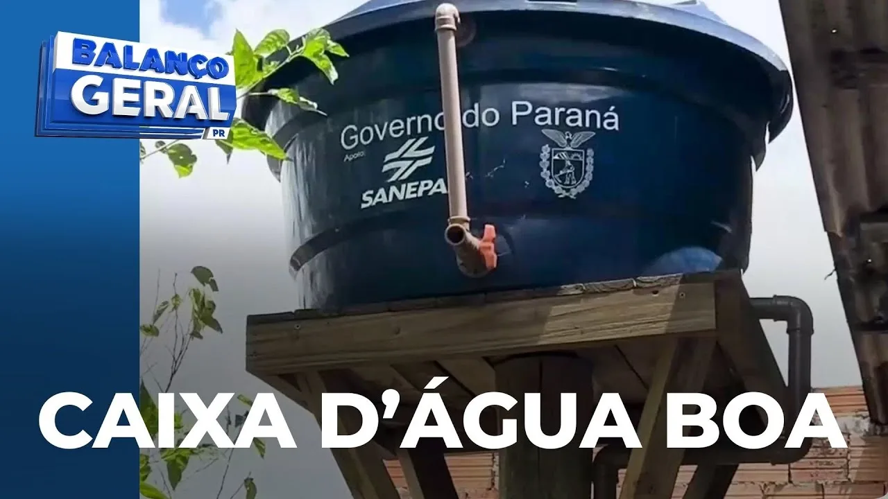 Programa 'Caixa d'água boa' está ajudando famílias da região sudoeste