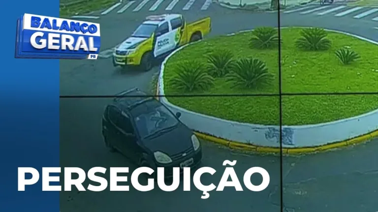 Motorista usa rotatória para escapar da polícia; suspeito disse que estava atrasado para o trabalho