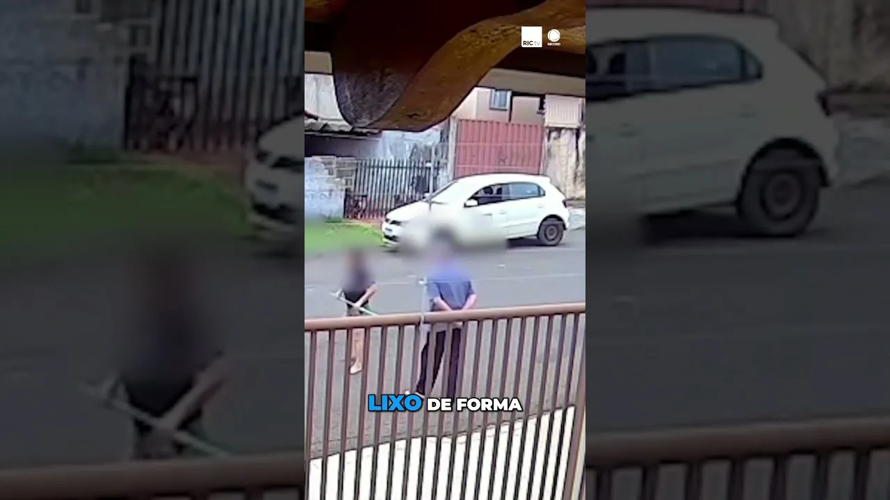 Mulher agride idoso e servidor de prefeitura com pedaço de madeira