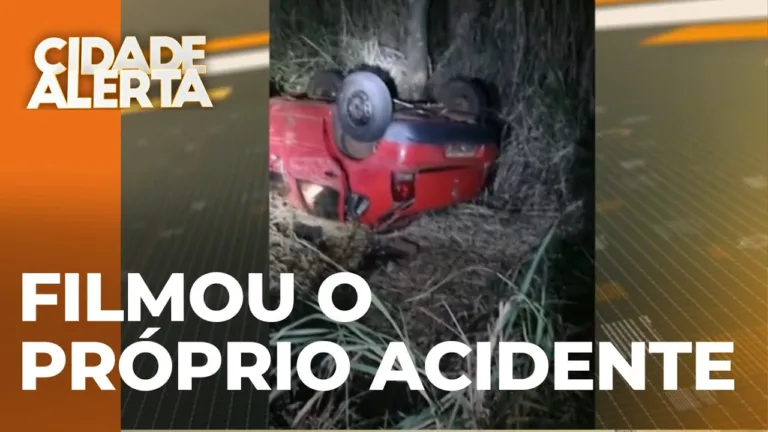 Passageiro filmou momento de acidente em Arapongas (PR)