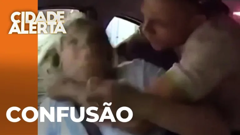 Câmera registrou a briga entre motorista de aplicativo e passageiro que não queria pagar