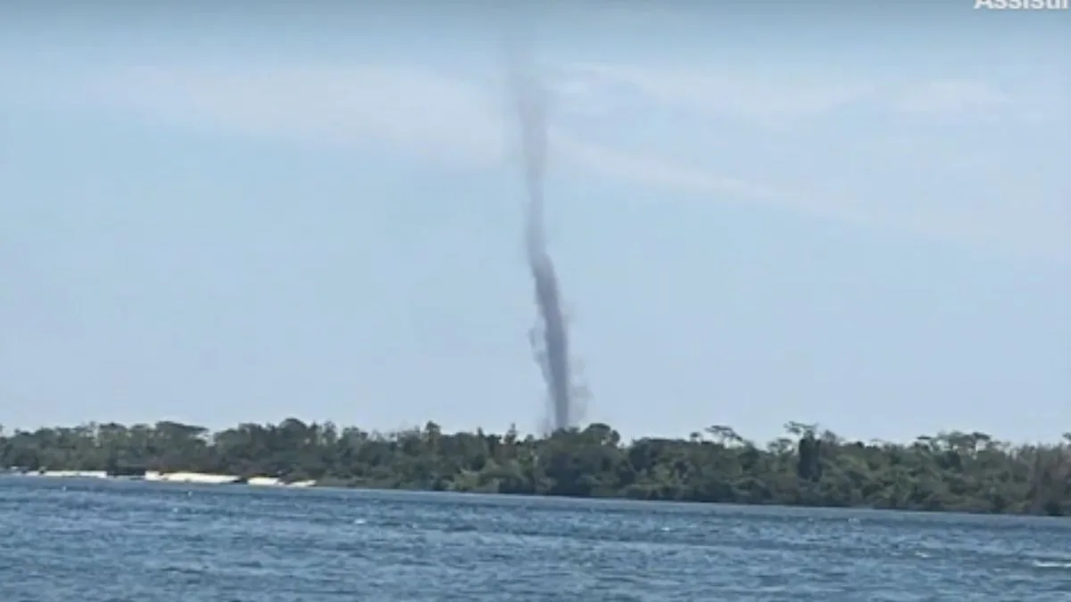 Pescadores registram formação de redemoinho no Paraná; veja ao vídeo