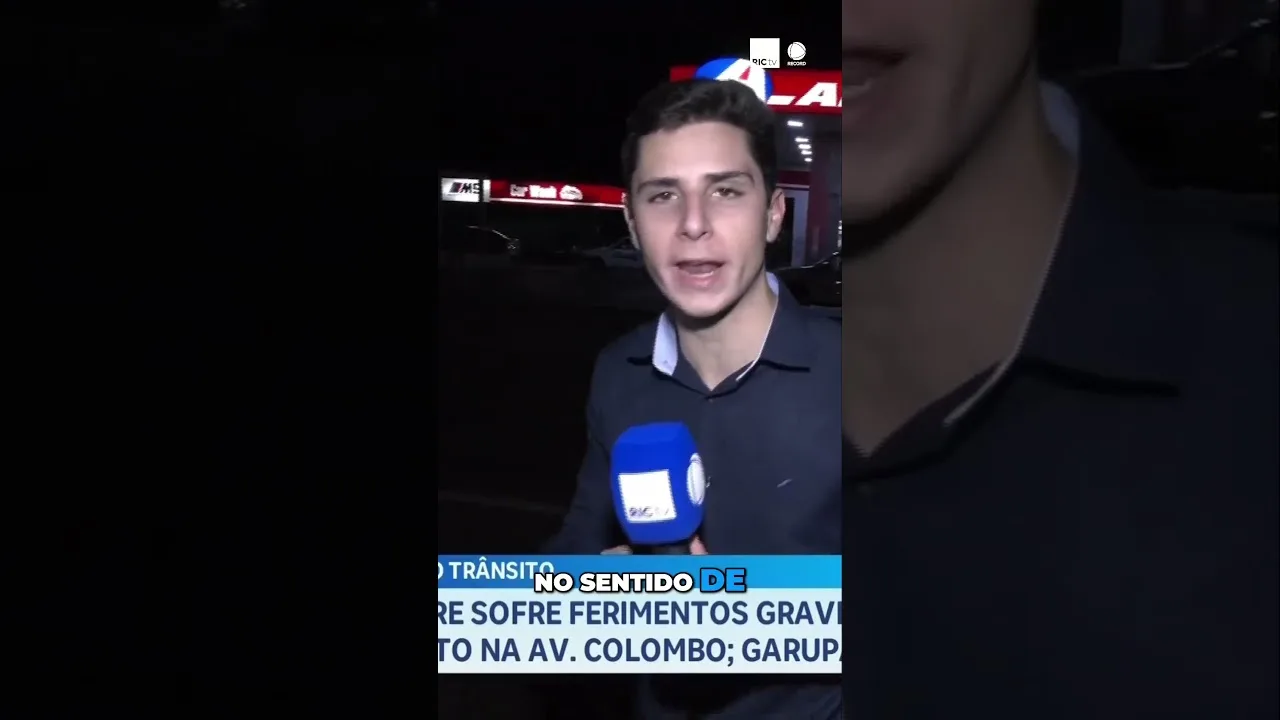 Acidente na AV. Colombo: pedestre sofre ferimentos graves ao ser atropelada por moto