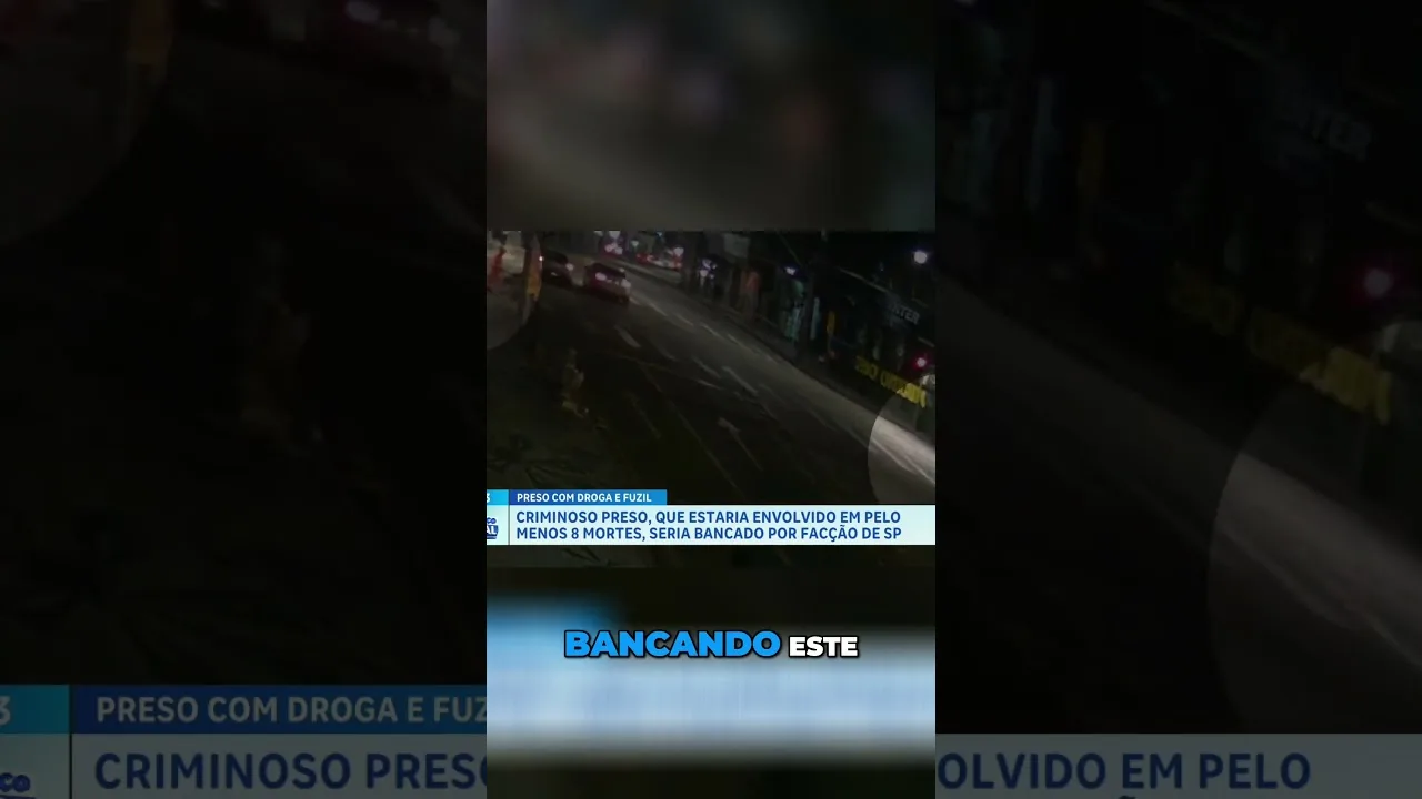 Criminoso preso, que estaria envolvido em pelo menos 8 mortes, seria bancado por facção de SP