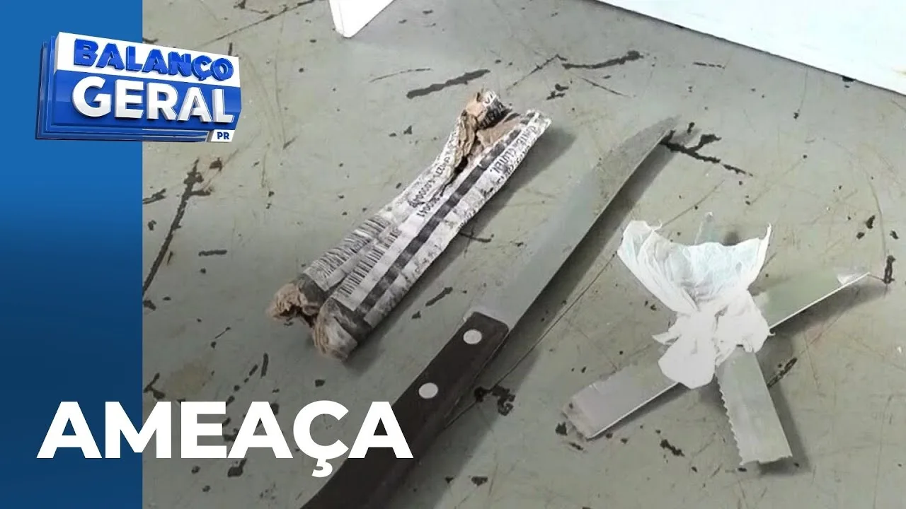 Homem come em restaurante, não paga a conta, ameaça funcionários e clientes com faca e é preso