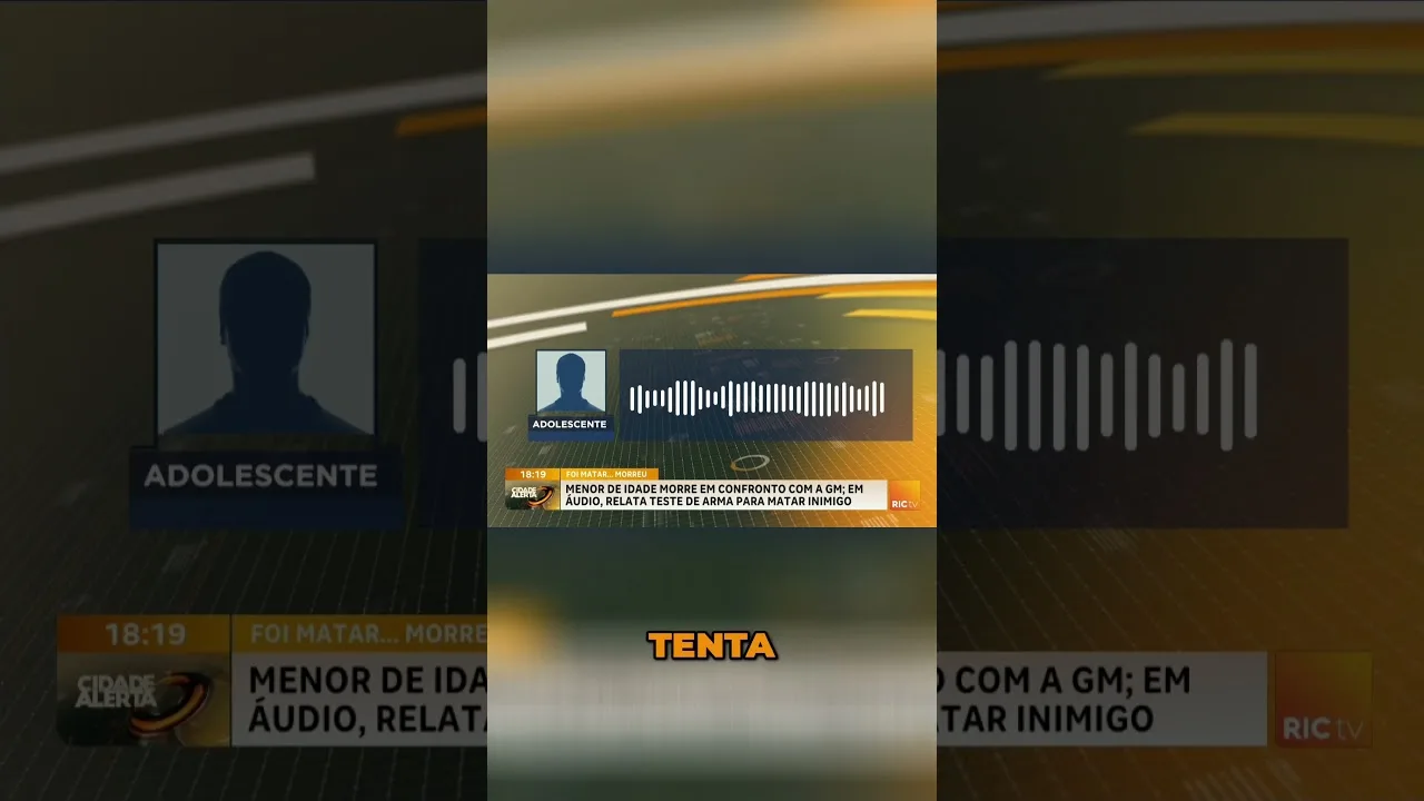 Menor de idade morre em confronto com a GM; áudio, relata teste de arma para executar inimigo