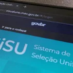 p&aacute;gina de acesso ao Sisu