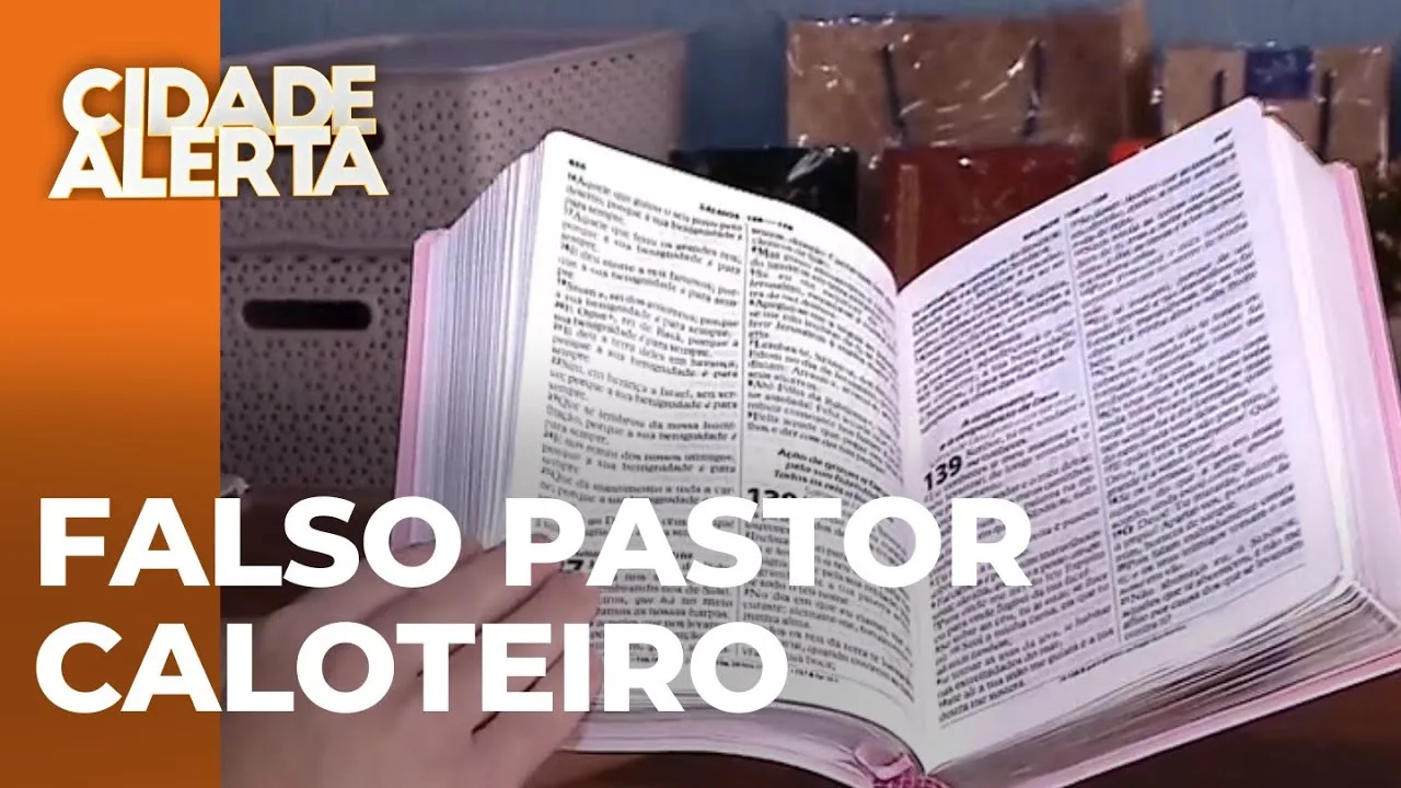 Suposto pastor é acusado de dar calote de R$ 2 mil em livraria cristã